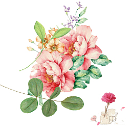 温馨的鲜花，母亲节元素