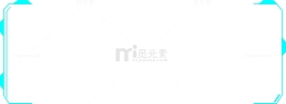 蓝色 科技 边框