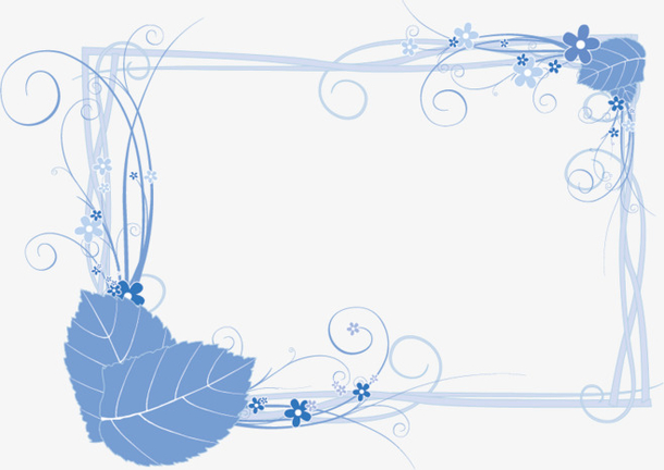 素材 矢量 png 通用 蓝色框