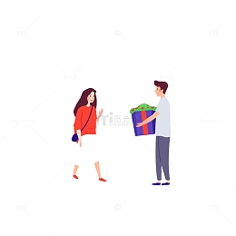 情人节情侣约会元素