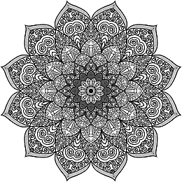 曼陀罗花图案