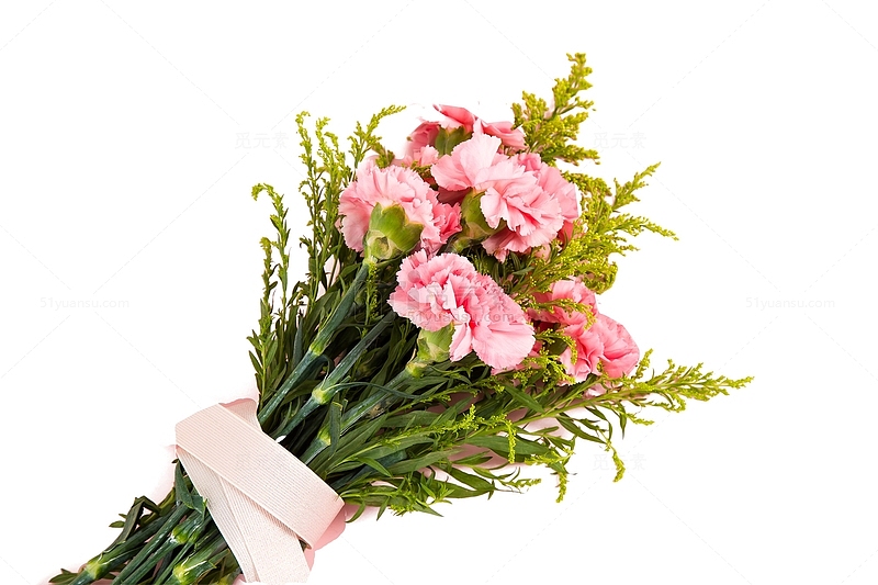 一束粉红康乃馨花卉花束