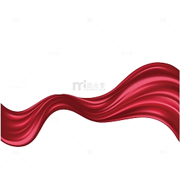 红色丝绸飘带111