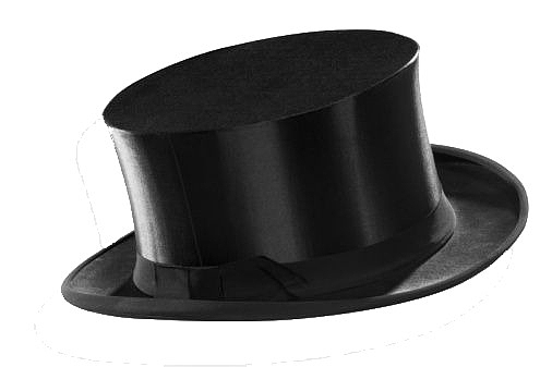 黑色节日礼帽