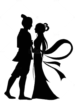 牛郎织女矢量图图标