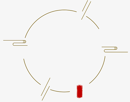 中国风祥云圆框