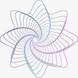 科技感波纹螺旋线条