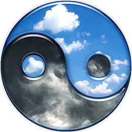 3D云朵太极阴阳鱼头像
