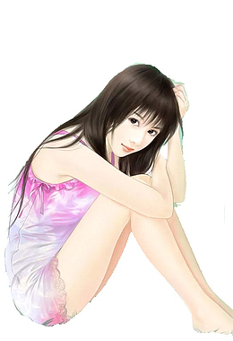 小说女性抱头
