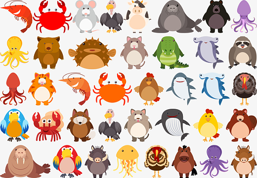 卡通动物汇总
