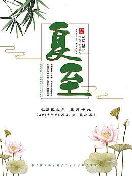 农历乙亥年夏至荷花