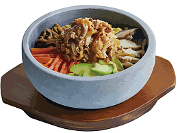 五花肉石锅石锅拌饭