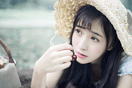 清净的安逸女孩