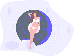 海边美女洗澡