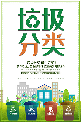 垃圾分类举手之劳爱护环境