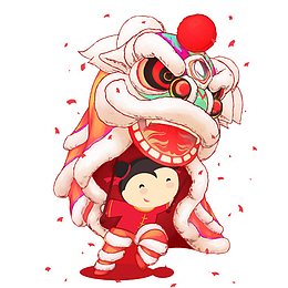 年画，娃娃，舞狮，装饰