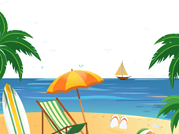 夏日海滩素材图