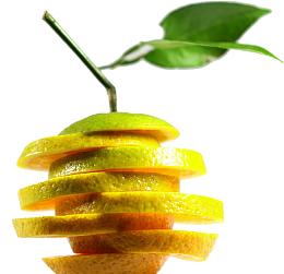 切片的芒果元素