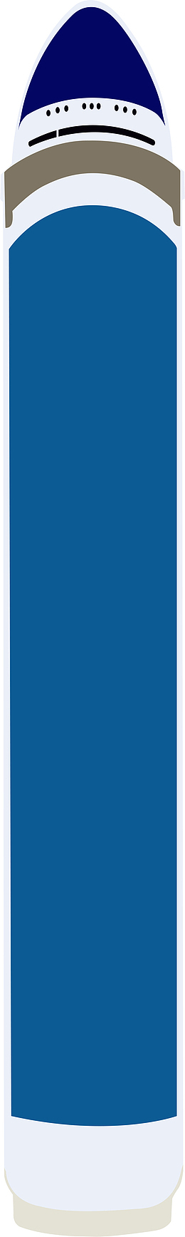 俯视邮轮图邮轮船体