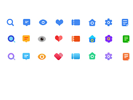实色小图标练习