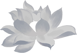 手绘 蓝莲花 古风