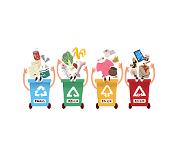 垃圾分类垃圾箱