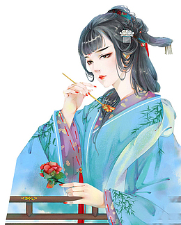 古装女子免抠png素材