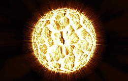 黑色背景的星球