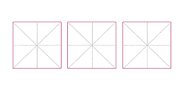 红色手绘 田字格