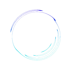 紫蓝色炫彩感圆圈