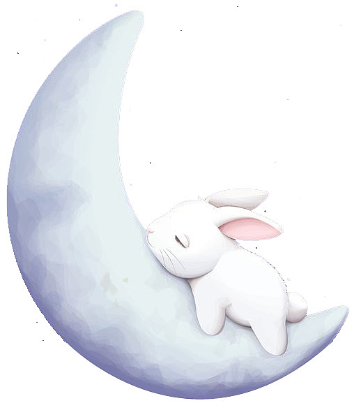 中秋的月亮与兔子