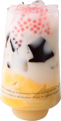 粉粉的可爱奶茶
