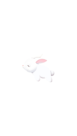 中秋手绘玉兔元素