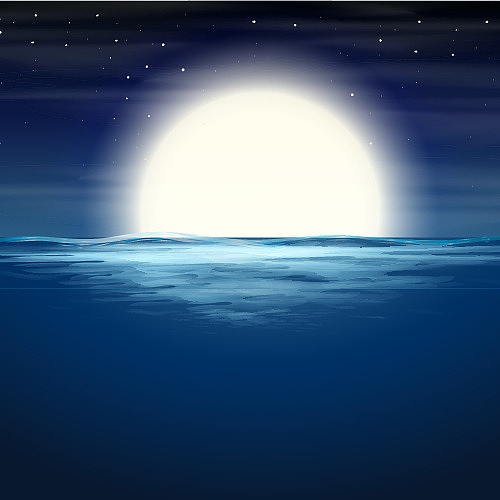 大海上的明月