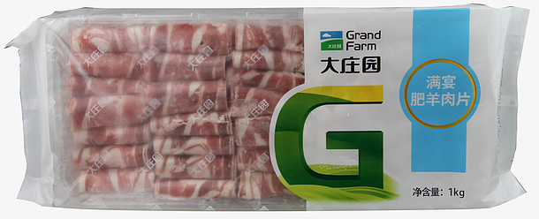 大庄园肥羊肉片1kg