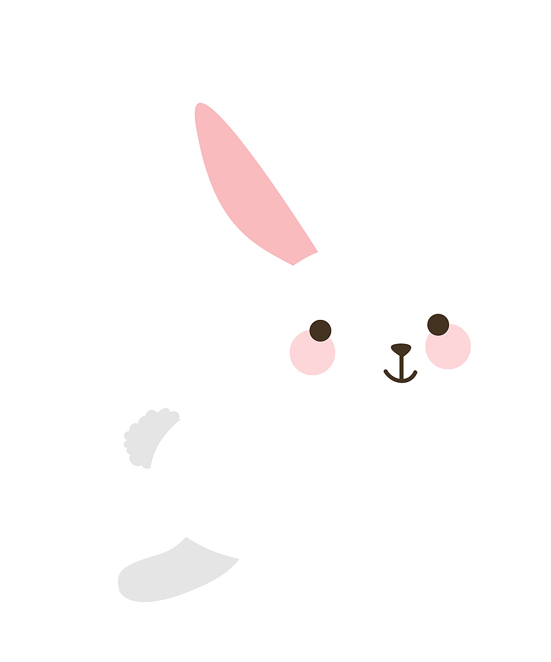 玉兔 小白兔 可爱卡通兔子