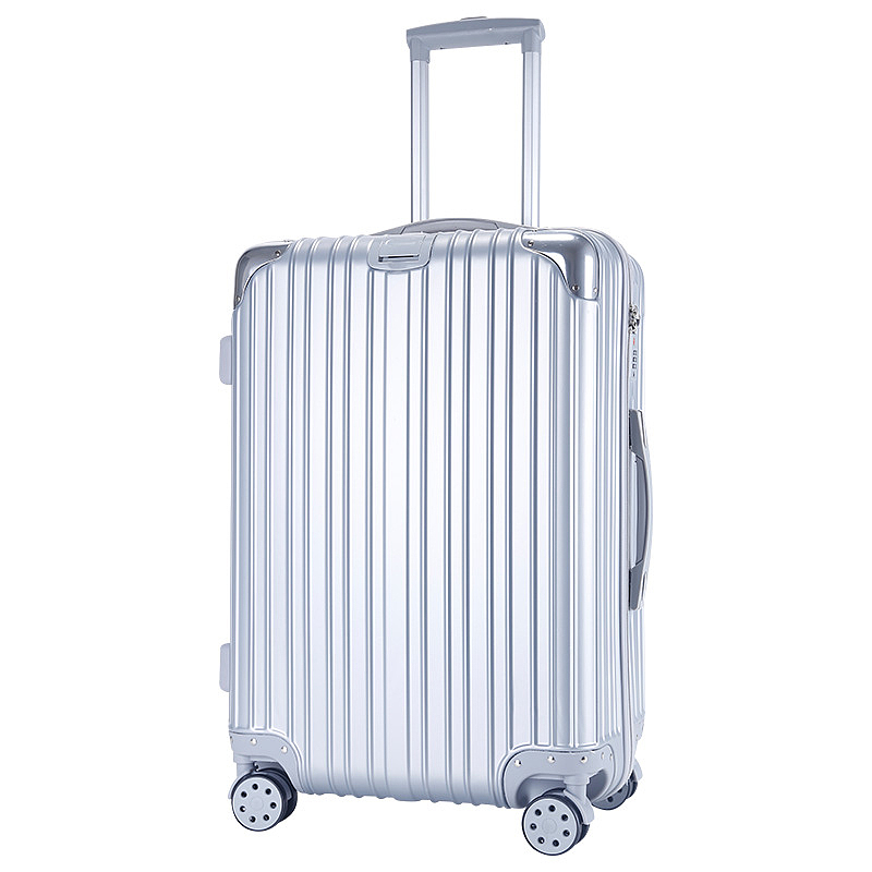 银色镁合金行李箱
