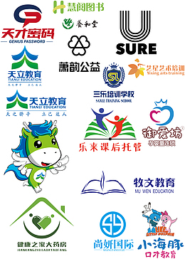 各类教育商品logo