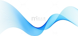 彩带渐变横版