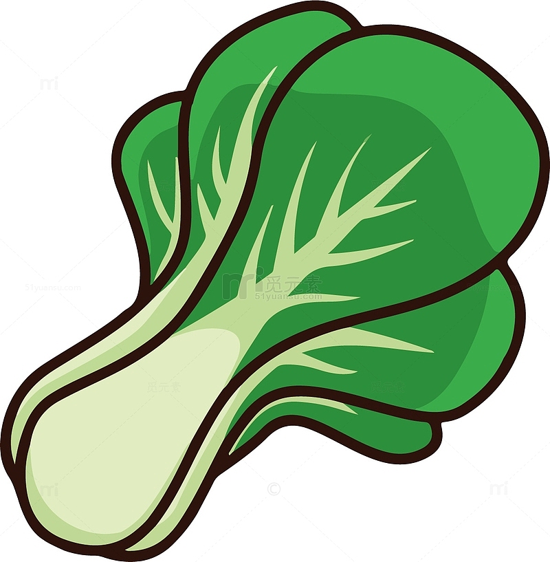 卡通插画健康蔬菜素材
