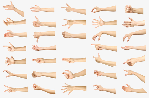 人手,姿势,透明,背景素材免费下载_觅元素
