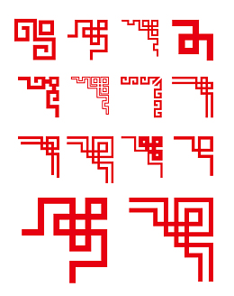 复古艺术边角