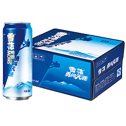 500ml听装雪花勇闯天涯啤酒整箱
