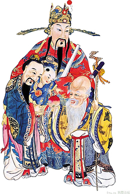 福禄寿三星报喜