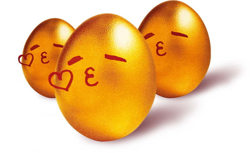 海报装饰用金蛋