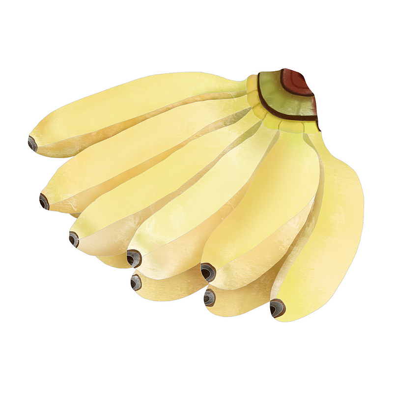 美味香蕉水果元素