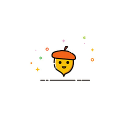 秋天元素PNG MBE可爱小栗子