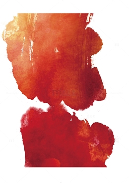 毛笔国庆笔触元素