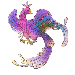 大气图腾凤凰元素