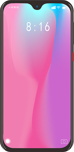 矢量小米9真机绘制